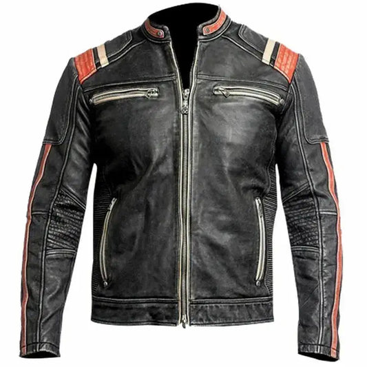 Men's High Quality Leather Jacket, Make some hearts race in this beauty of a jacket.