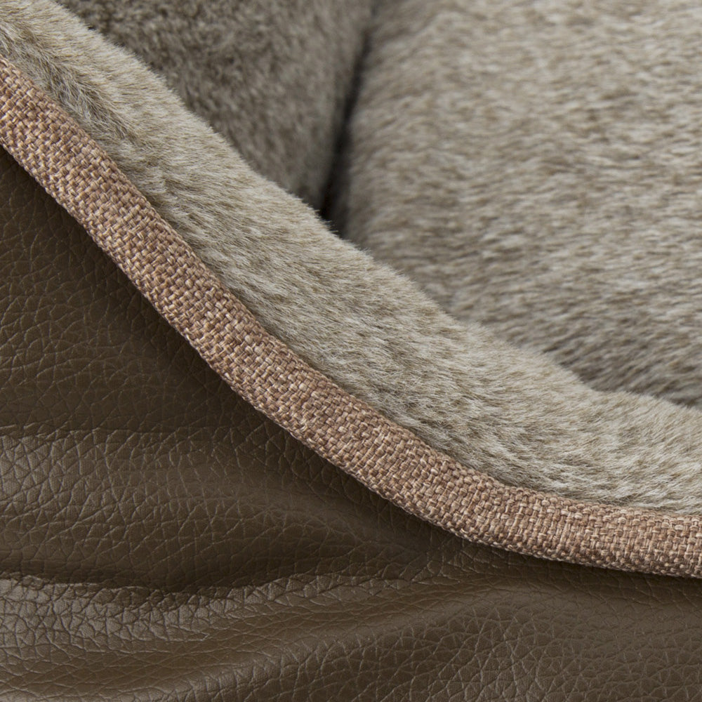 Chateau Memory Foam Orthopaedic Box Dog Bed (Dove, Latte) by Scruffs